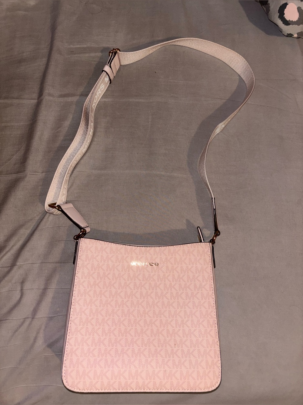 Michael Kors Pale Pink Signature Crossbody Bag